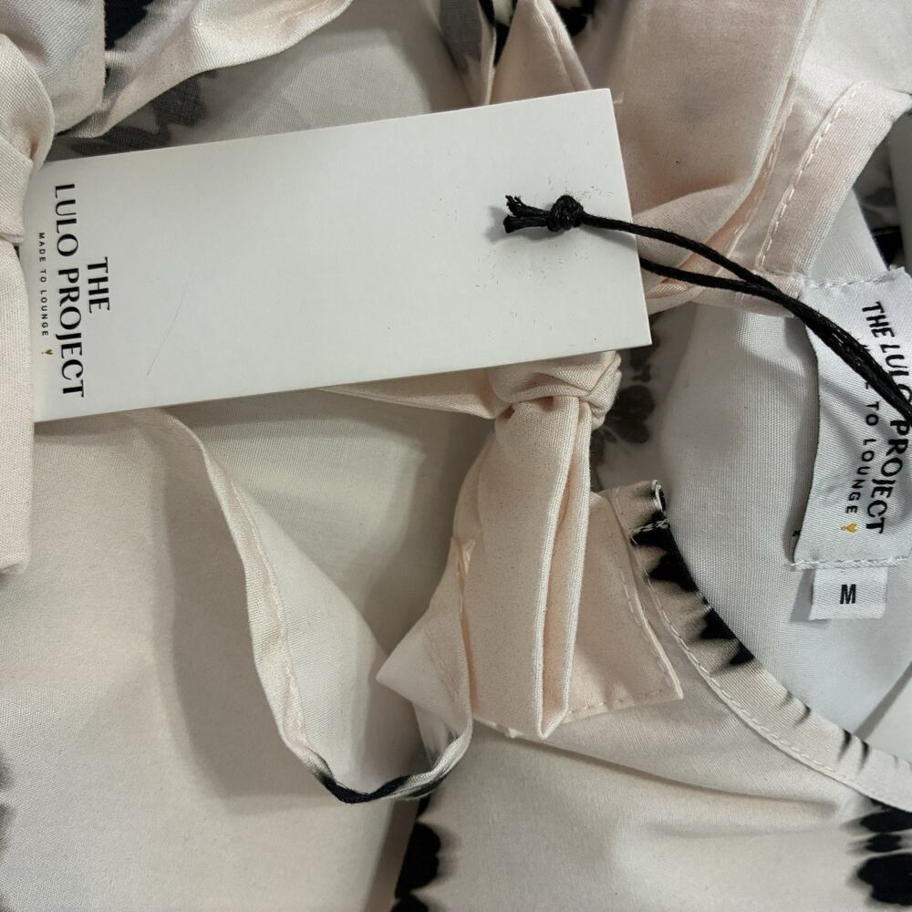 The Lulo Project Orchid Beige Waves Tie Front Blouse and Skirt Set M NWT - Picture 16 of 16